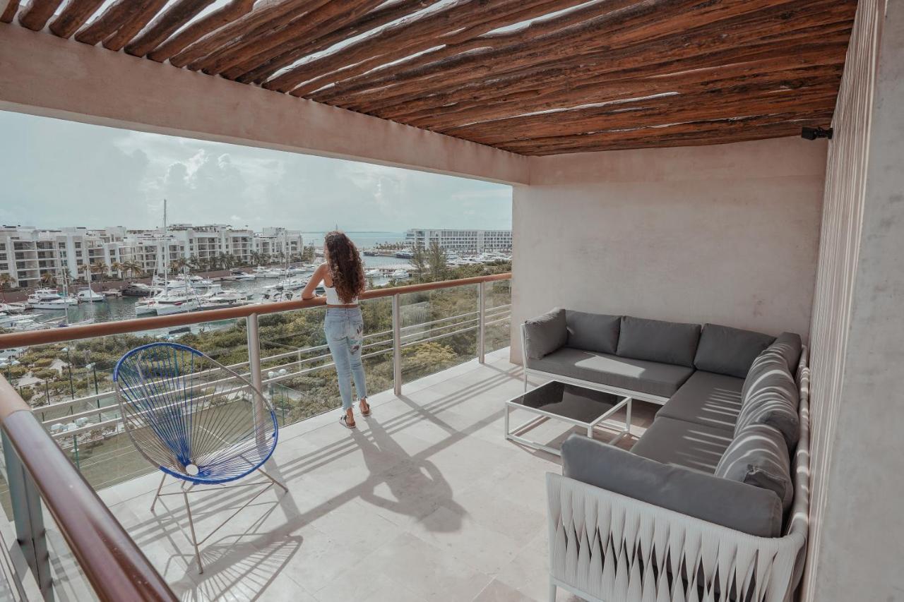 La Amada Condo With Marina View Cancún Eksteriør billede