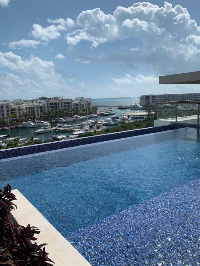 La Amada Condo With Marina View Cancún Eksteriør billede